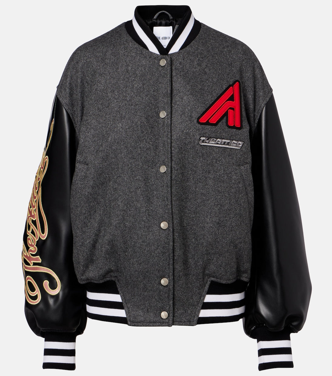 The Attico - Wool-blend varsity jacket