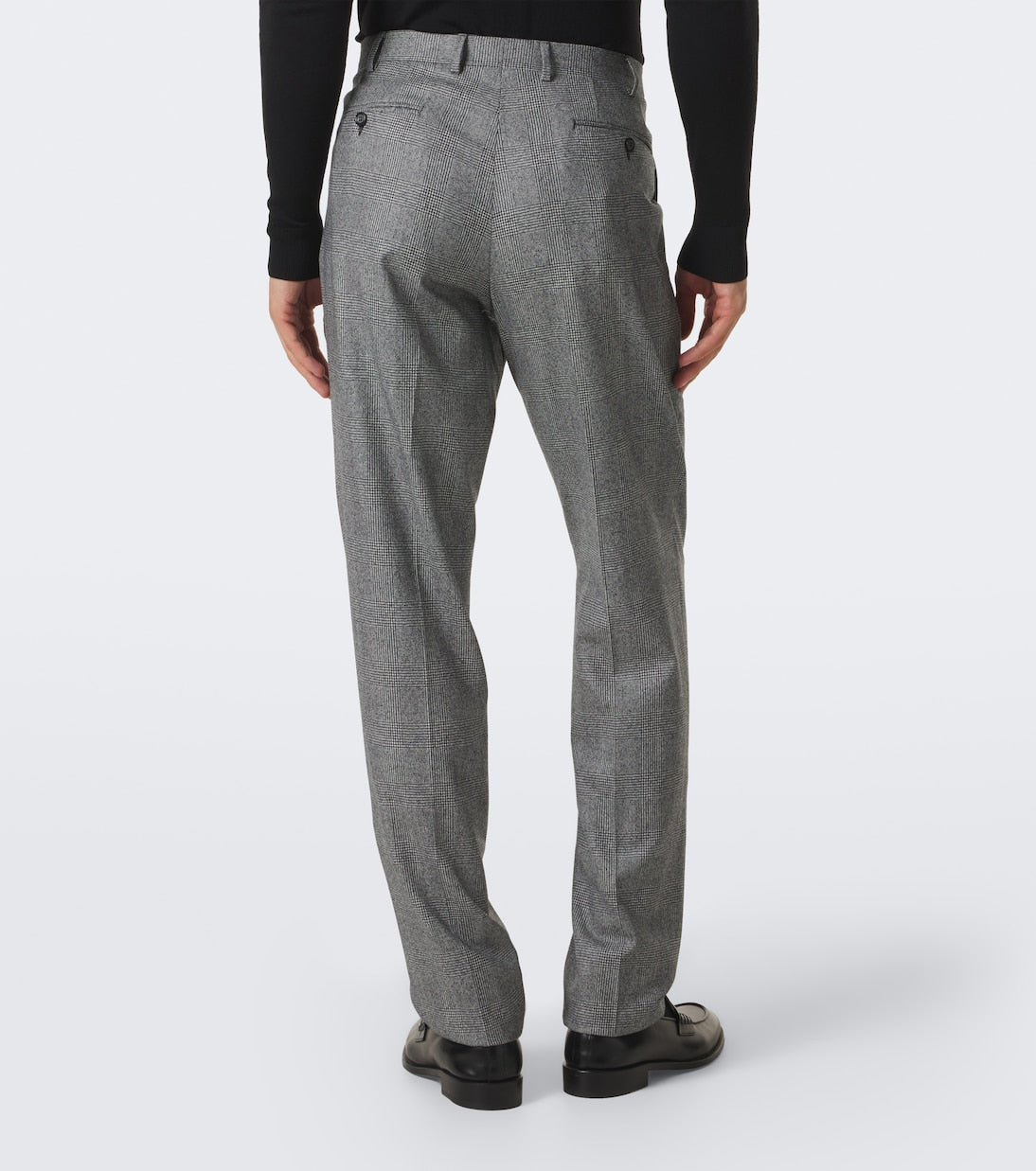 Canali - Checked double-breasted wool suit