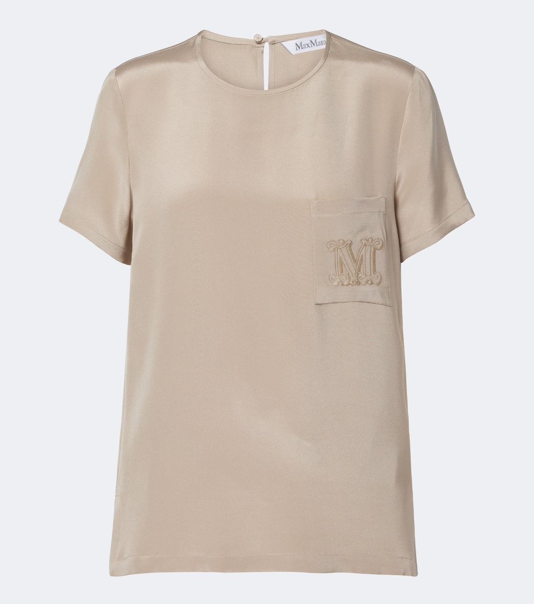Max Mara - Logo silk top