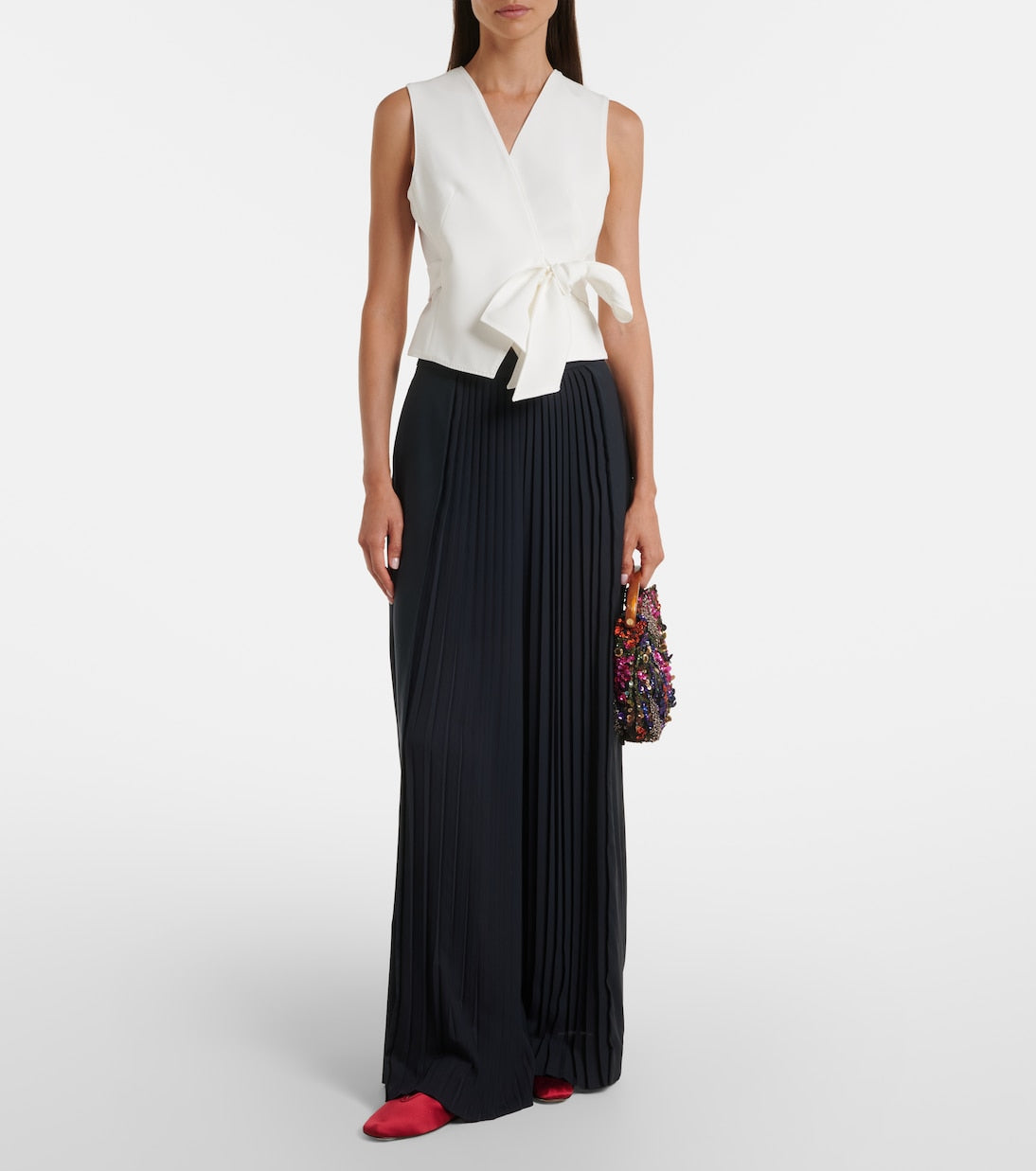 Max Mara - Draped cady vest