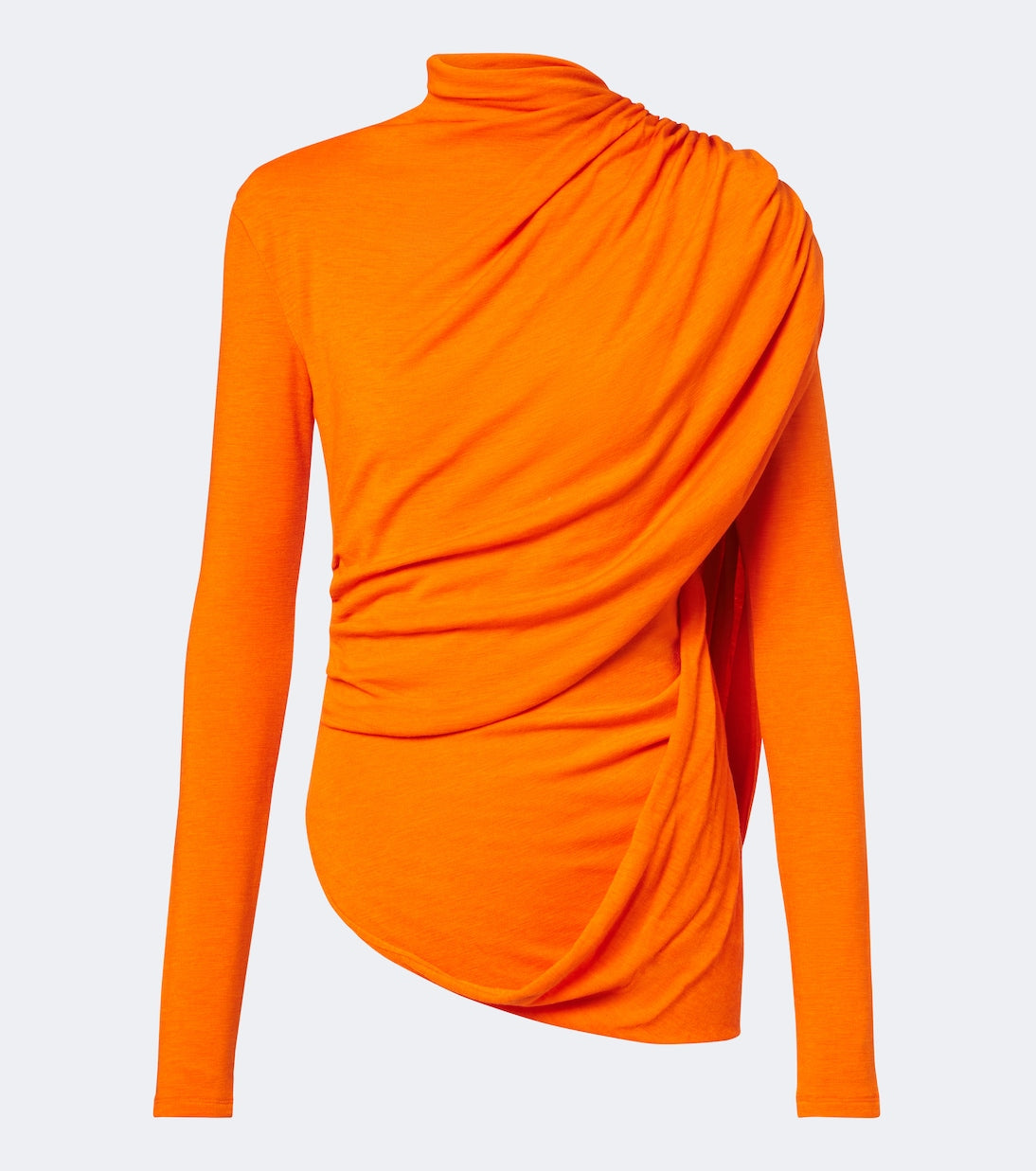 Mugler - Caped wool-blend top