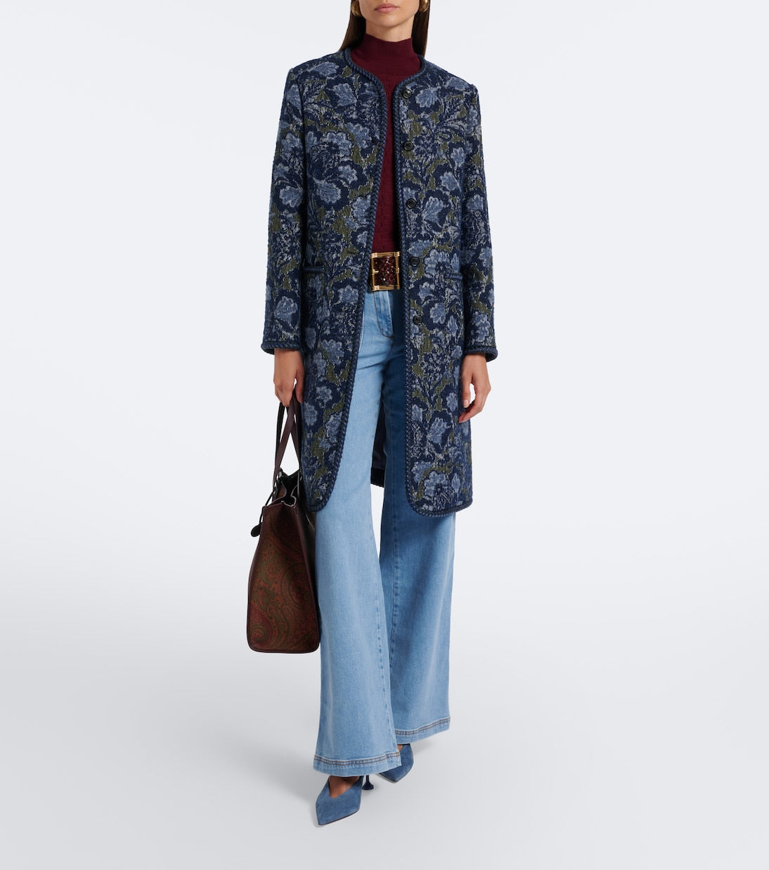 Etro - Arnica Large coated canvas tote bag