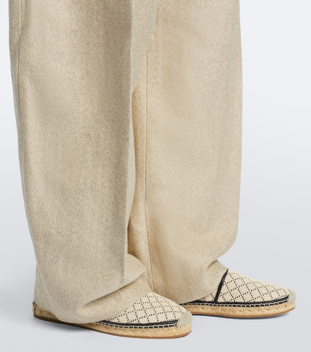 Manolo Blahnik - Espadra raffia-effect espadrilles