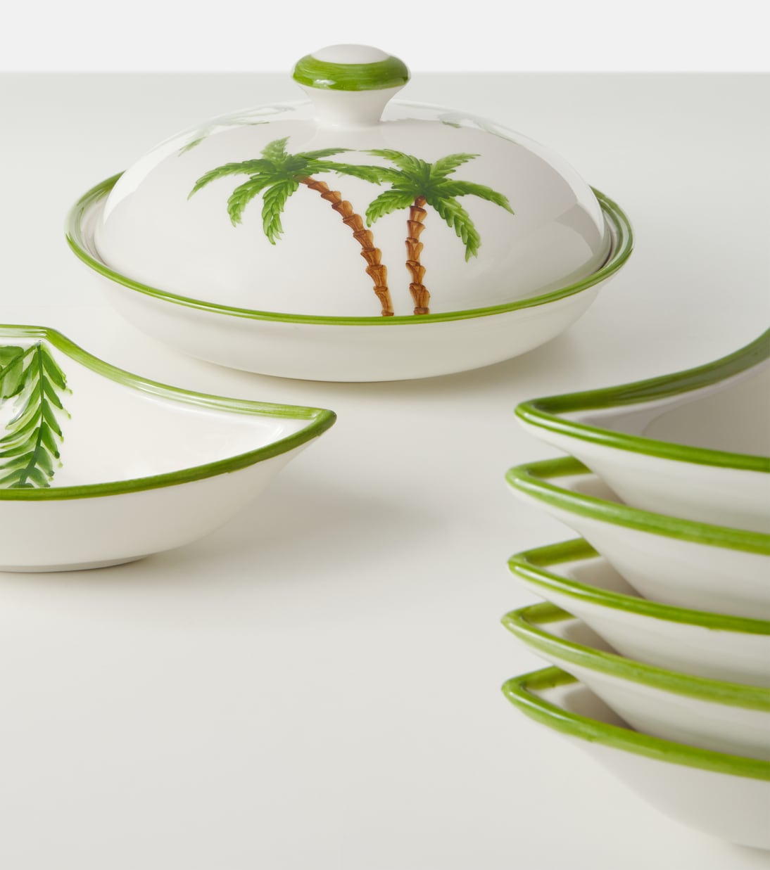 Les-Ottomans - Palm ceramic tray set