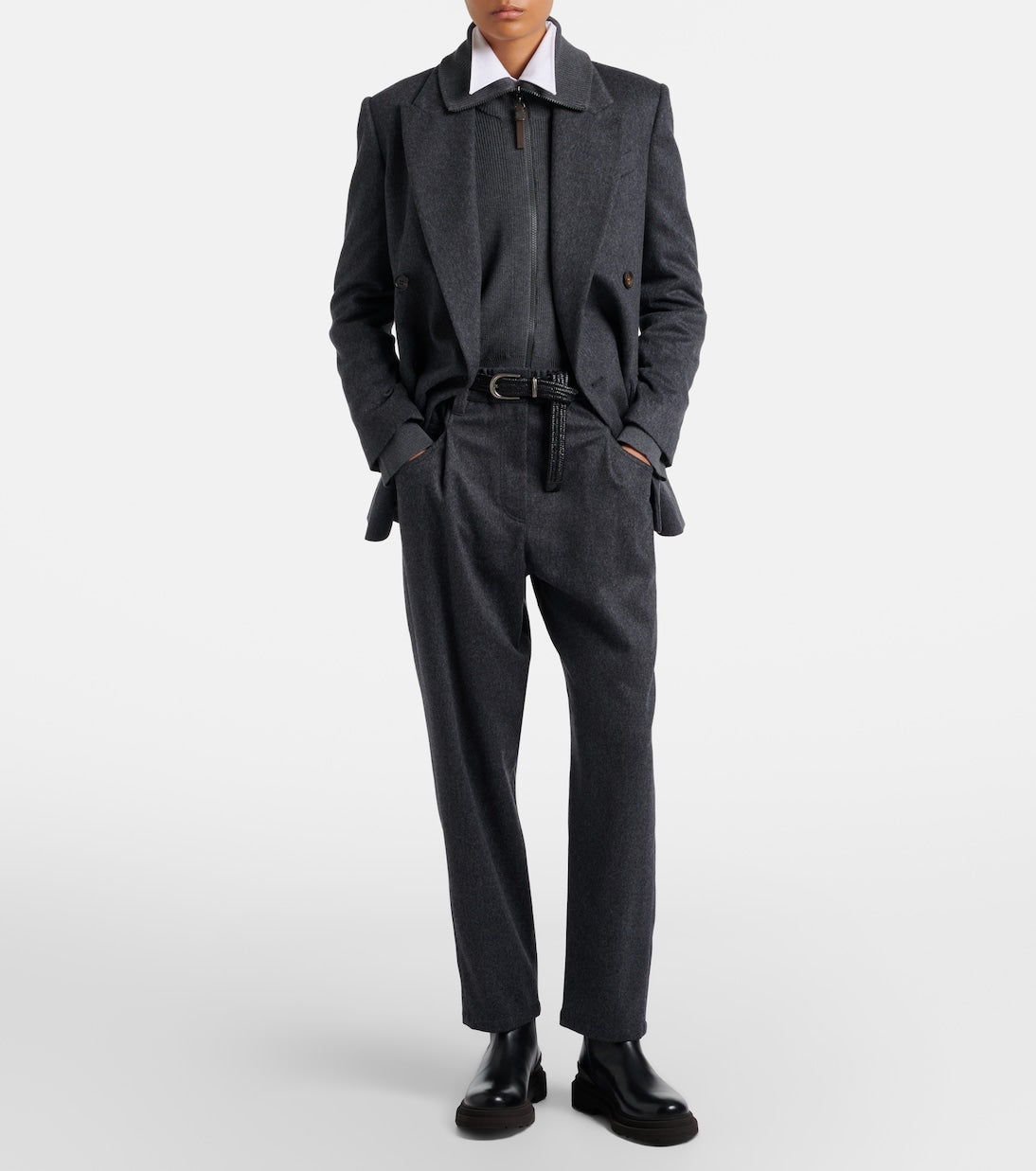 Brunello Cucinelli - Double-breasted wool jacket