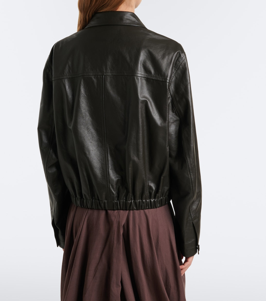 Lemaire - Leather blouson jacket