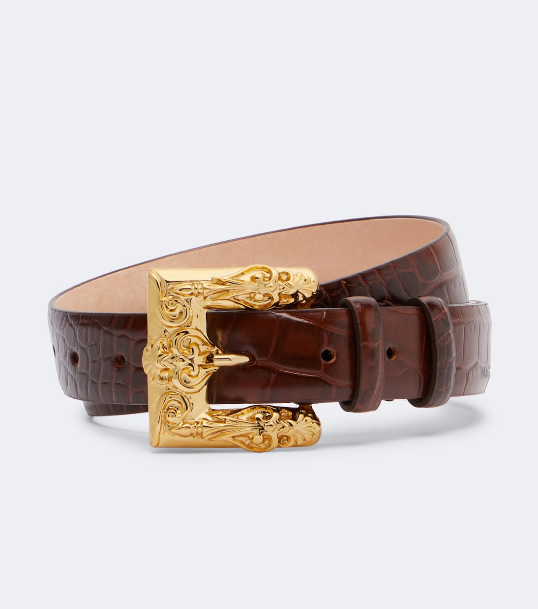 Magda Butrym - Croc-effect leather belt