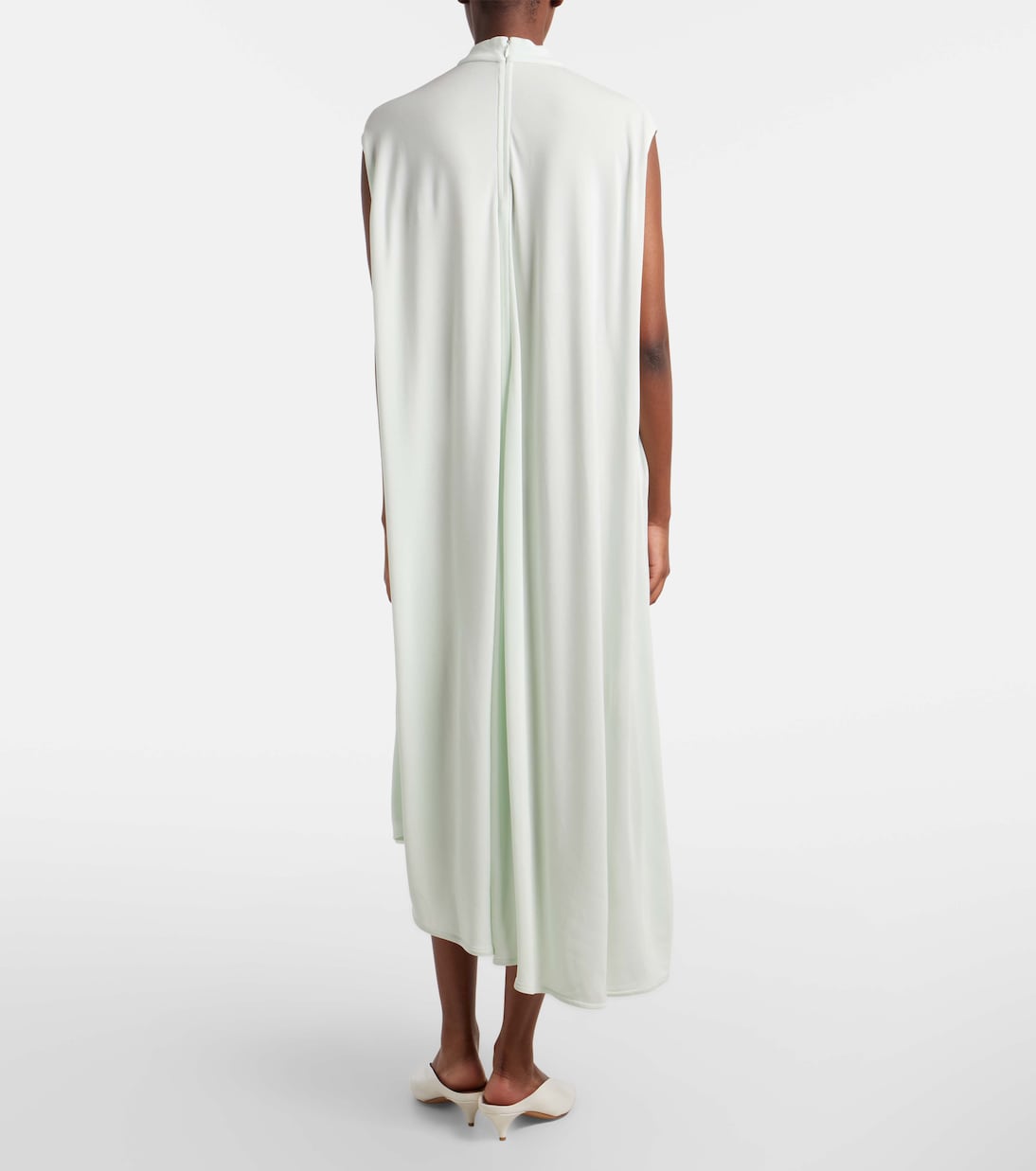 Bottega Veneta - Nodo Quadro crêpe jersey midi dress