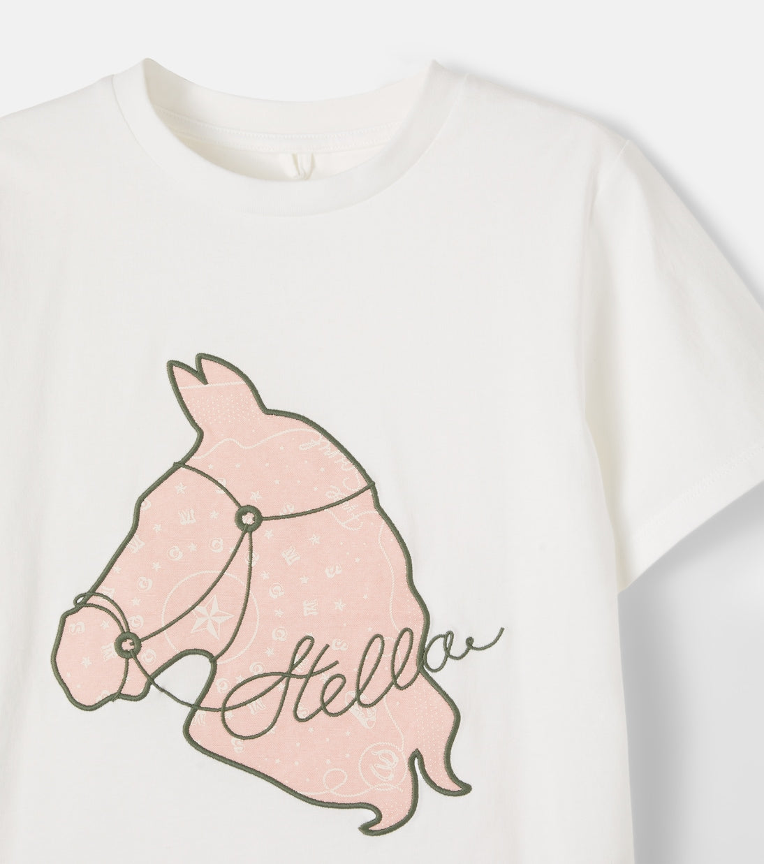 Stella McCartney Kids - Embroidered cotton jersey T-shirt