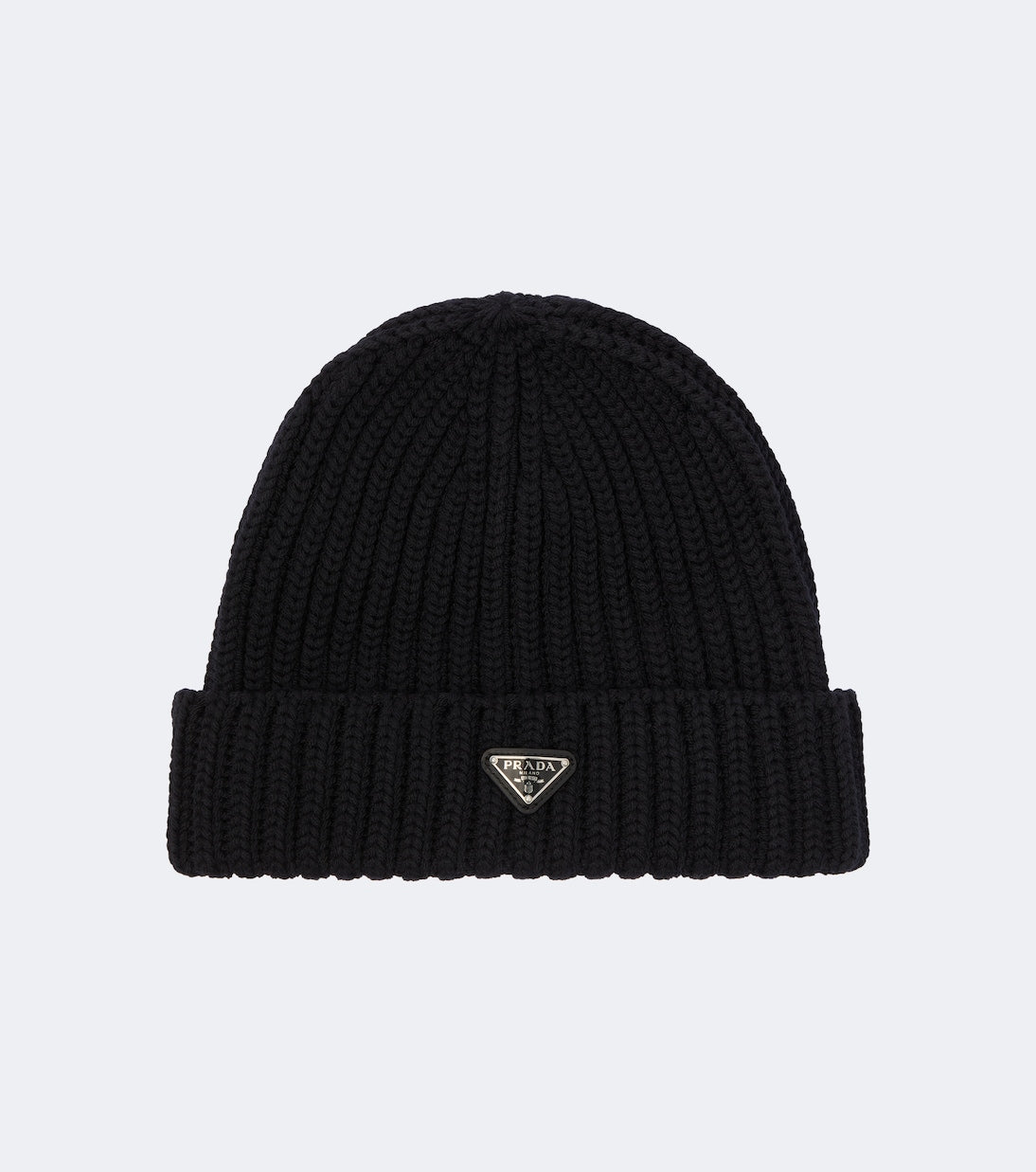 Prada - Logo virgin wool beanie