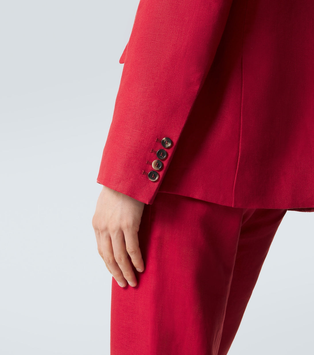Bode - Double-breasted linen blazer