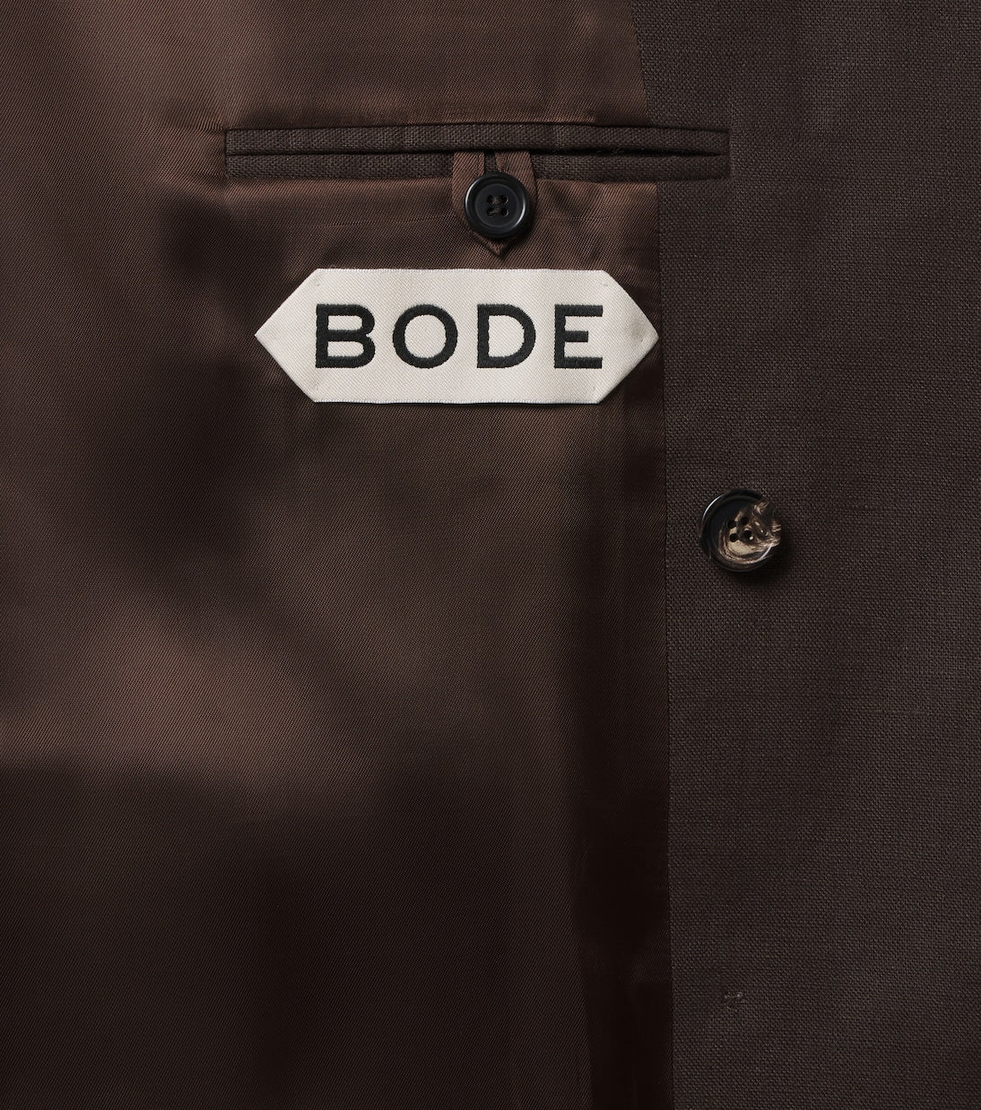 Bode - Double-breasted linen blazer