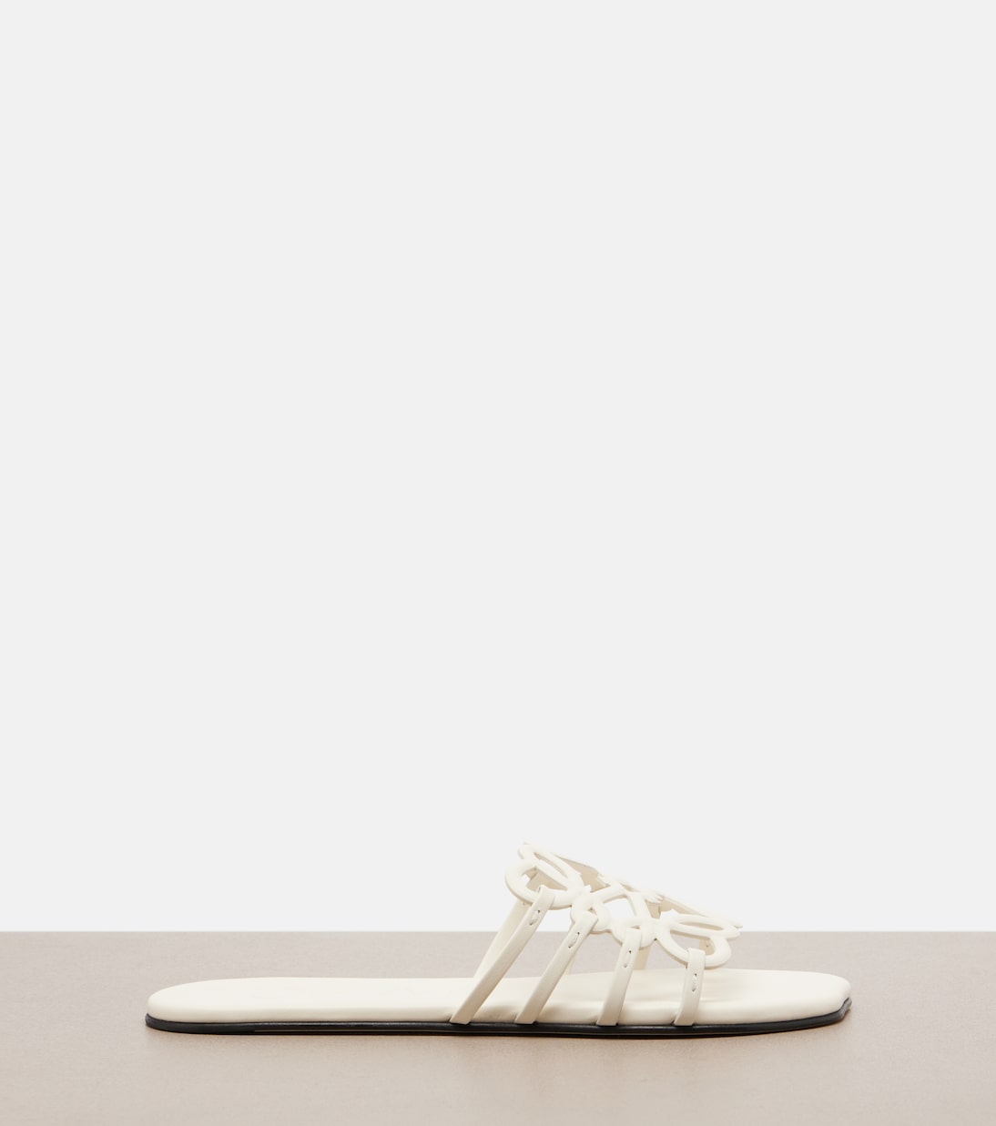 Loewe - Petal Anagram leather slides