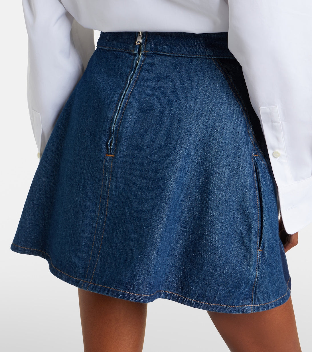 Givenchy - Logo denim miniskirt
