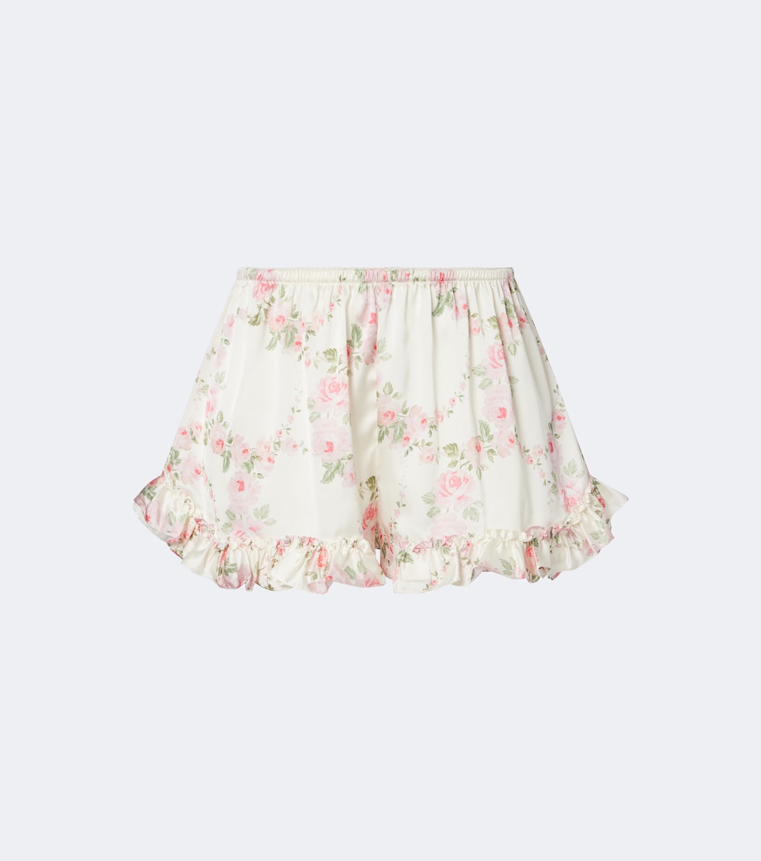 Simone Rocha - Floral ruffled shorts