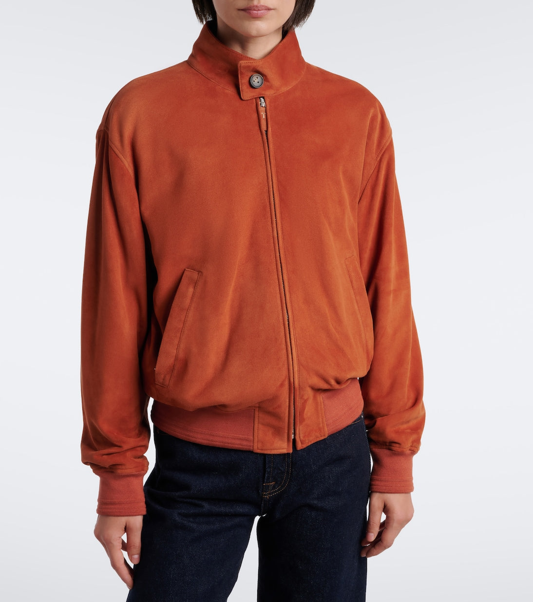 Tod's - Suede bomber jacket