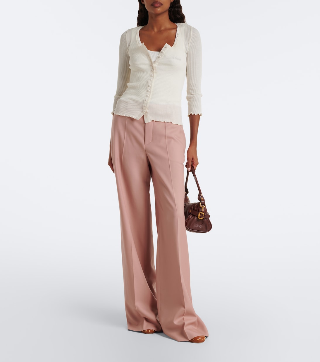 Chloé - Studded leather clogs