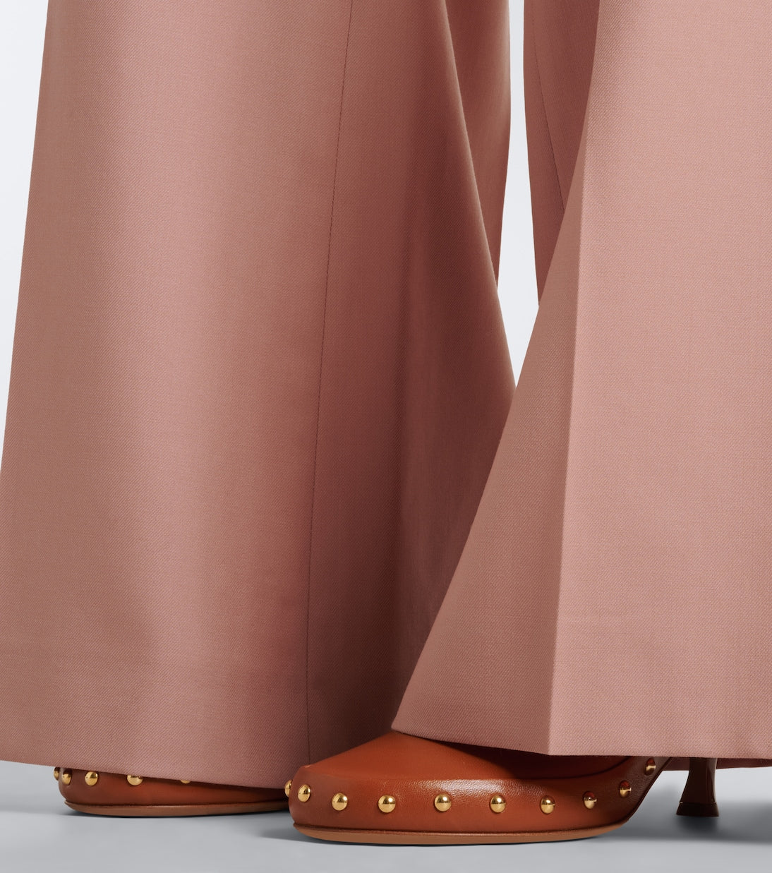 Chloé - Studded leather clogs
