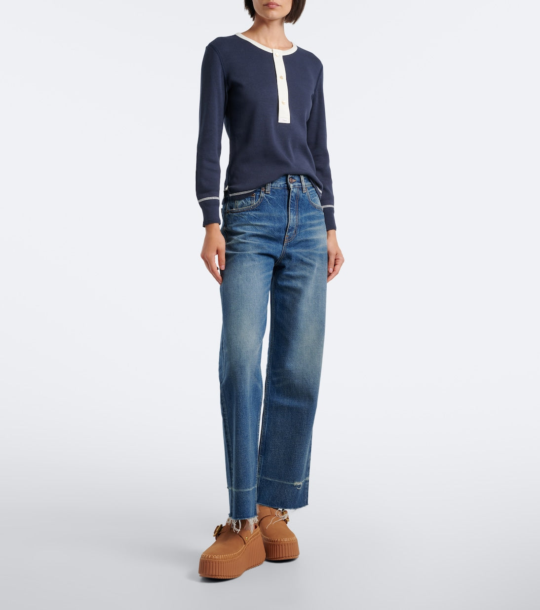 Chloé - Nama leather platform mules