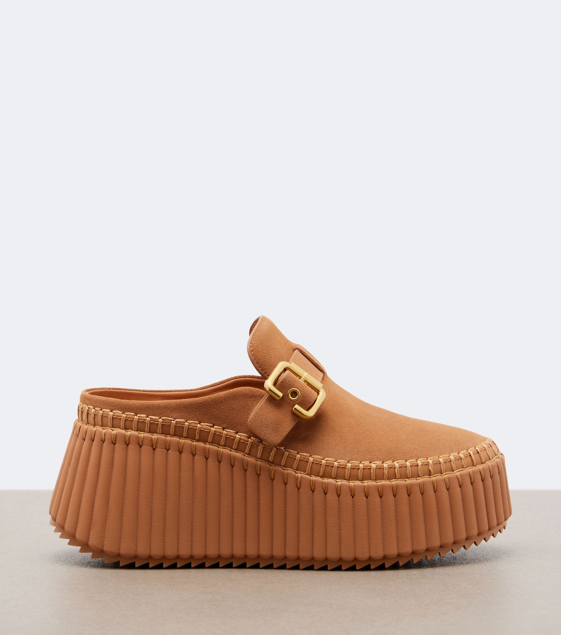 Chloé - Nama leather platform mules