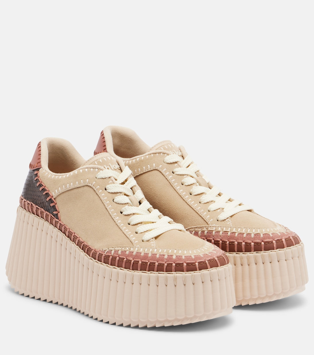 Chloé - Nama suede platform sneakers