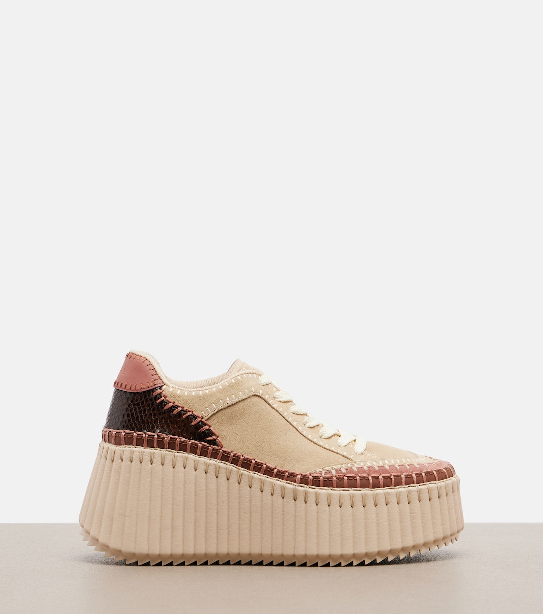Chloé - Nama suede platform sneakers