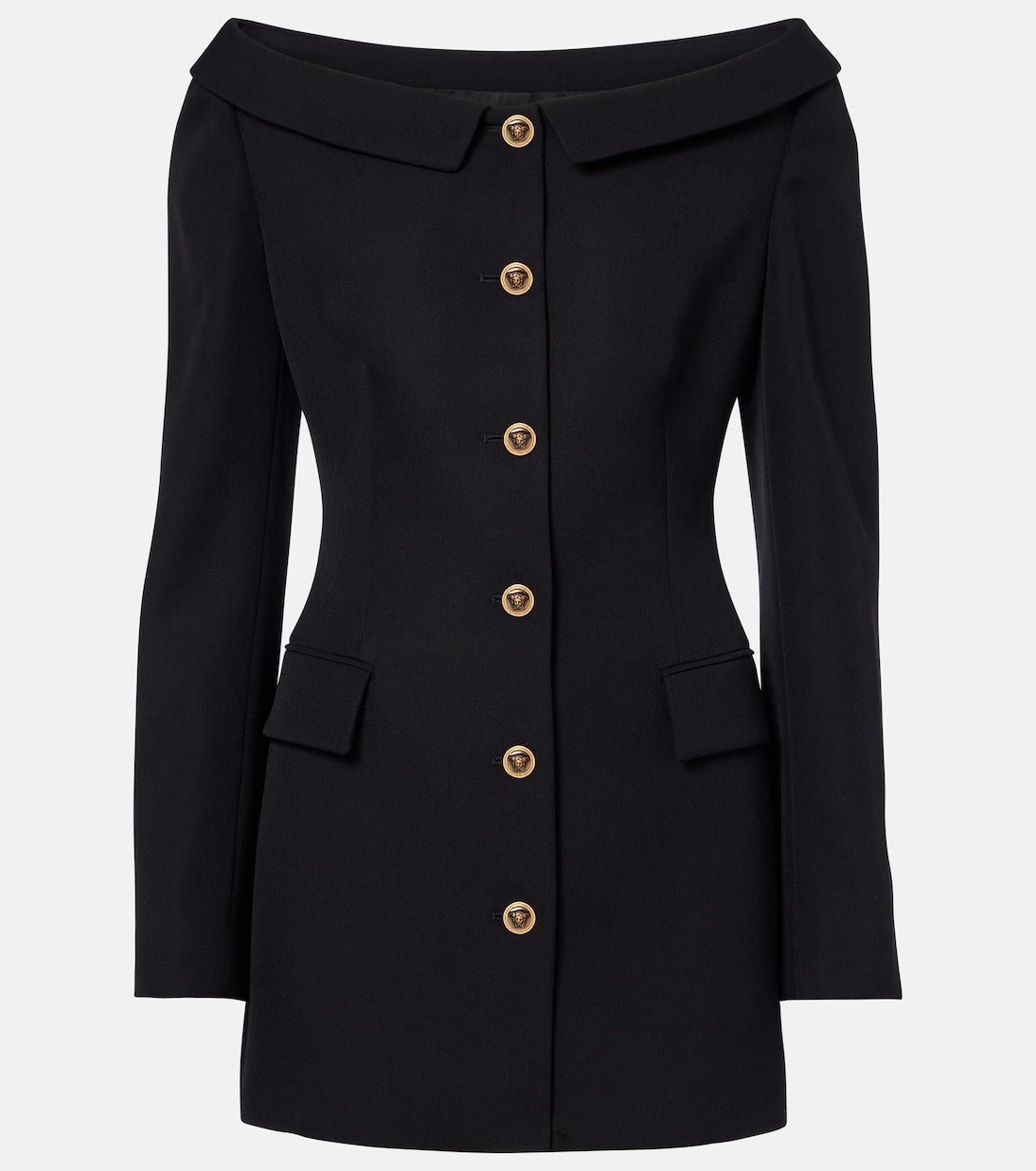 Versace - Virgin wool grain de poudre jacket