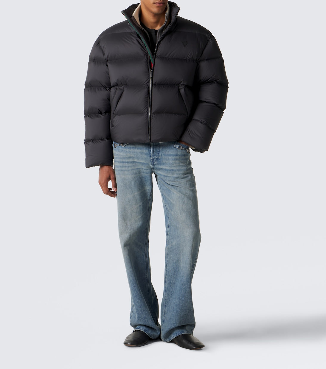Gucci - Web Stripe down jacket