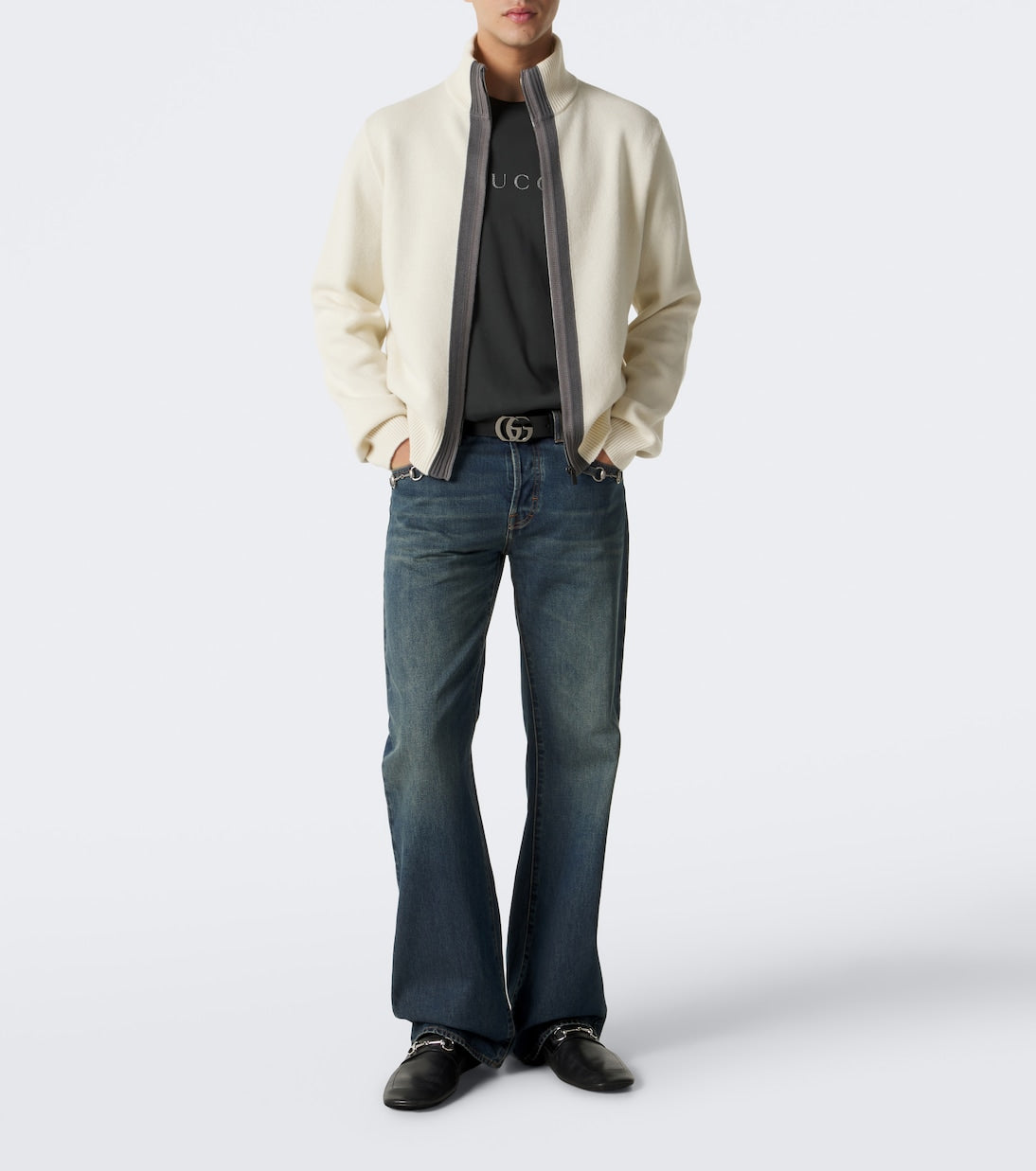 Gucci - Wool zip-up sweater