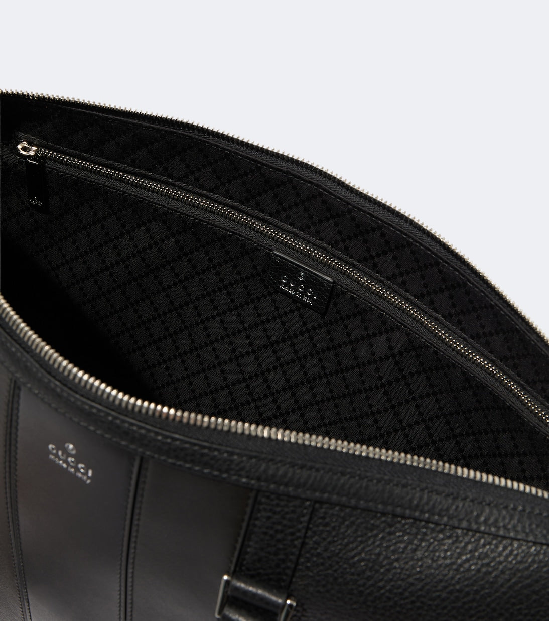 Gucci - Web Trademark Medium leather briefcase