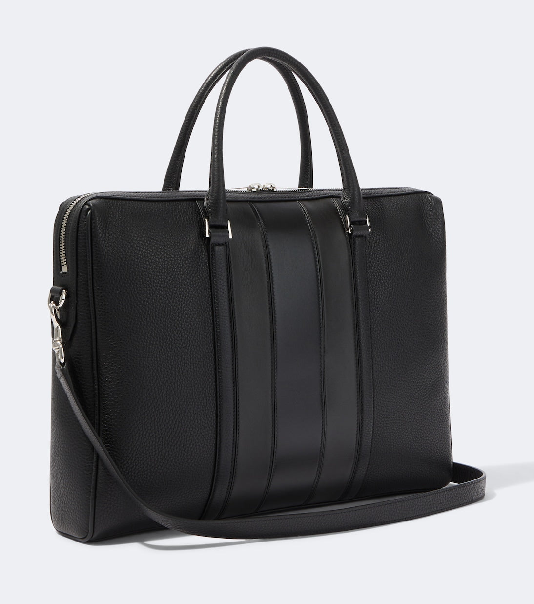 Gucci - Web Trademark Medium leather briefcase