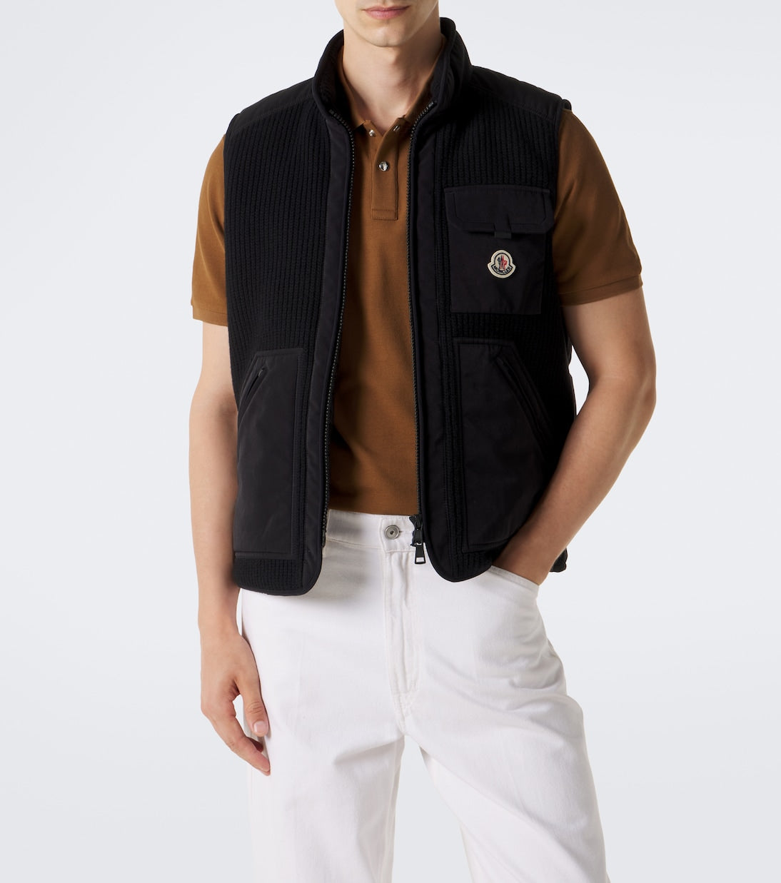 Moncler - Lenevra wool-blend down vest
