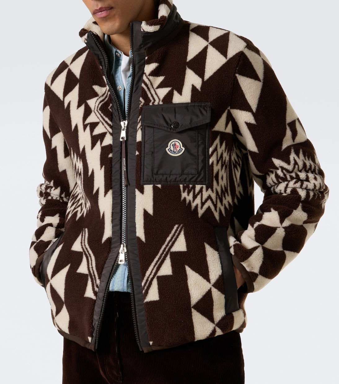 Moncler - Printed fleece jacket