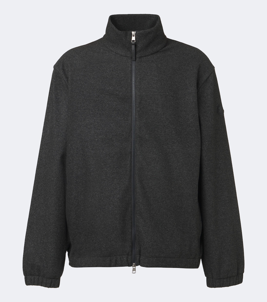 Moncler - Leather-trimmed bomber jacket