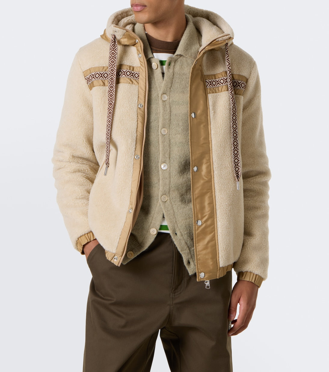 Moncler - Technical-trimmed fleece jacket