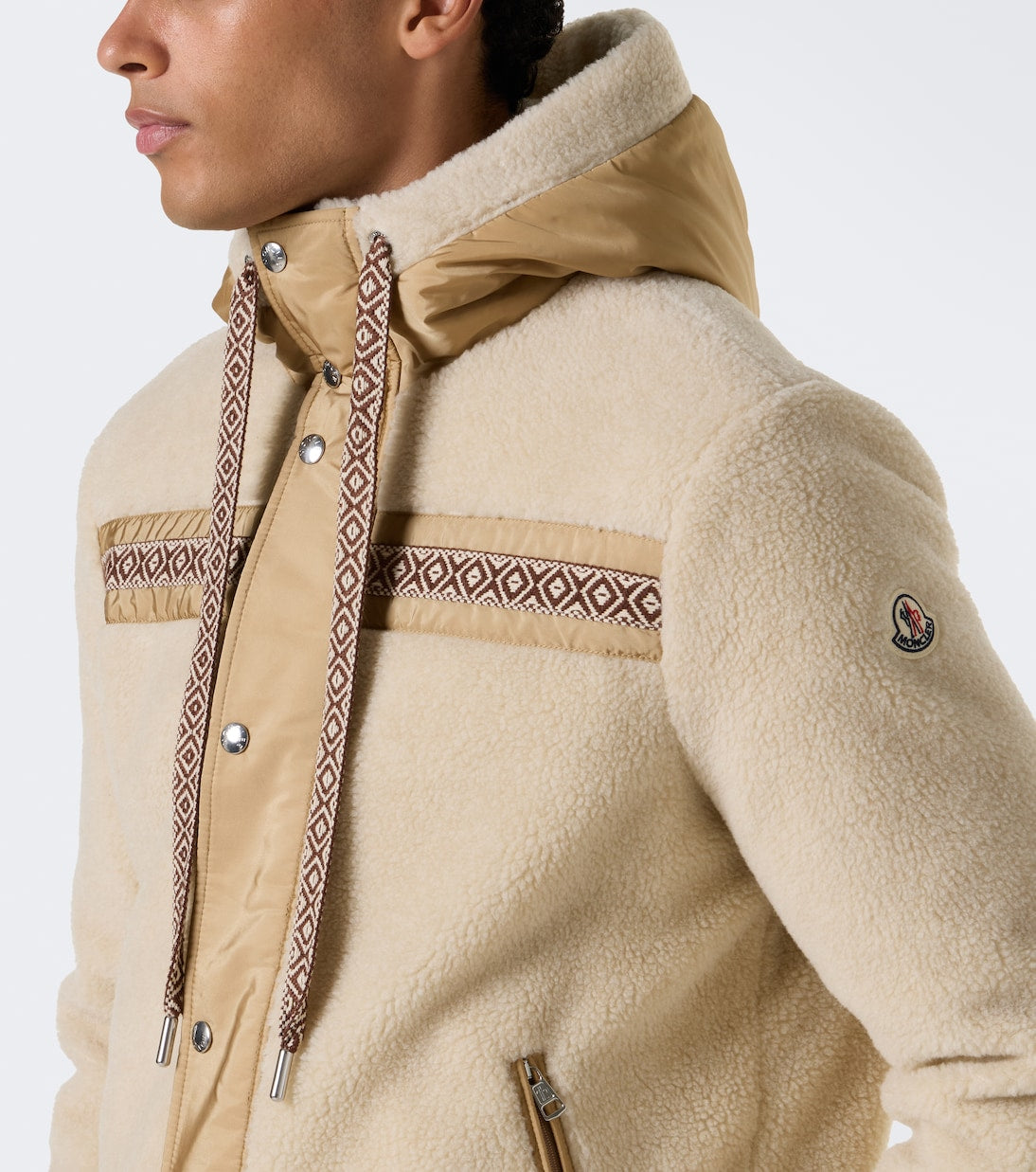 Moncler - Technical-trimmed fleece jacket