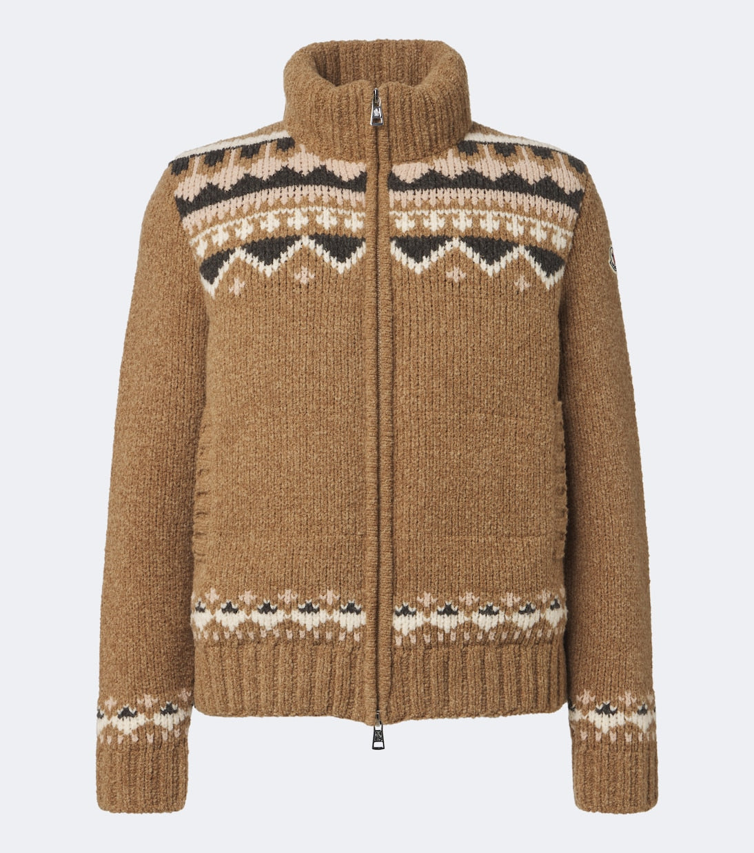Moncler - Jacquard wool-blend down jacket