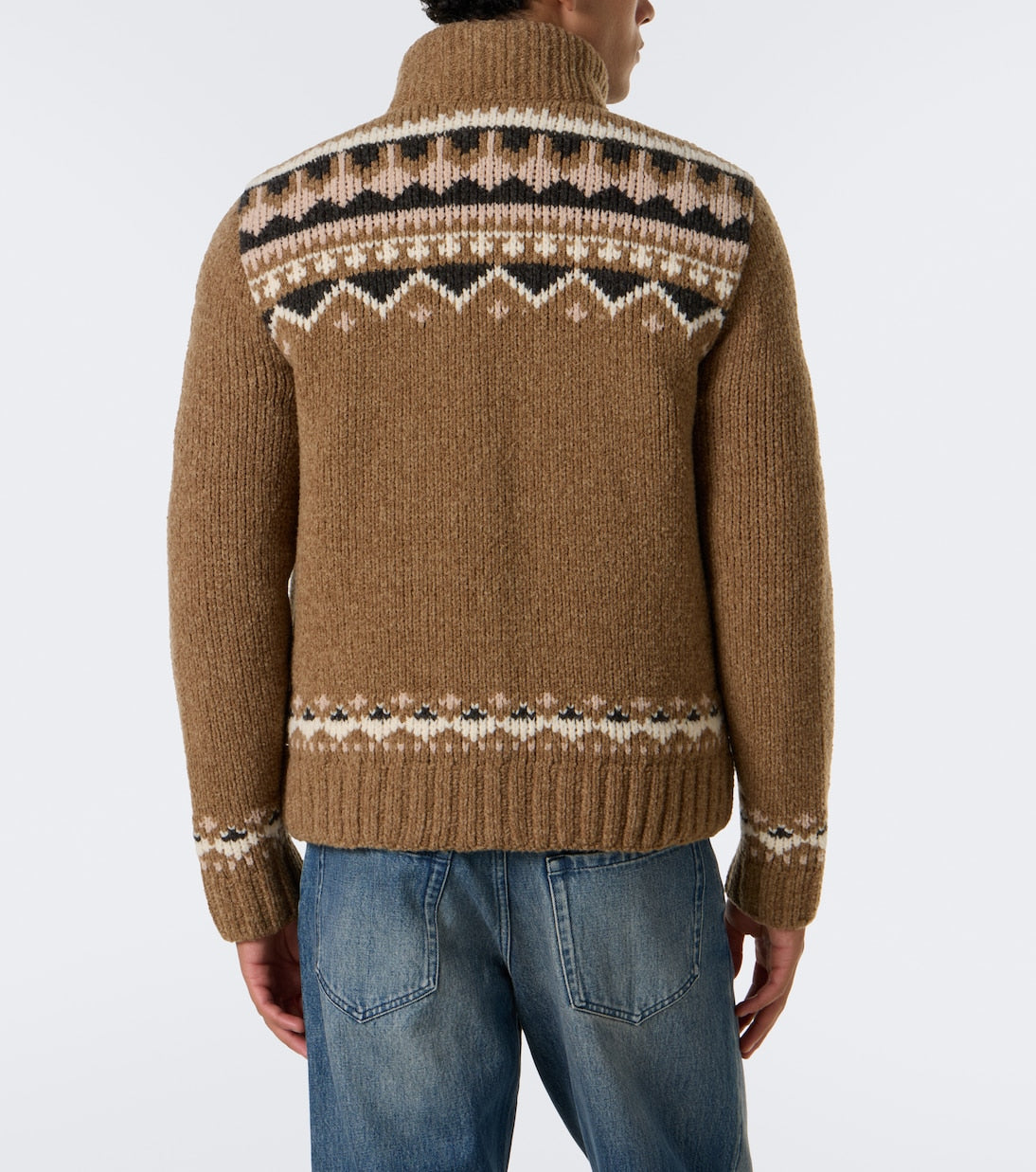 Moncler - Jacquard wool-blend down jacket