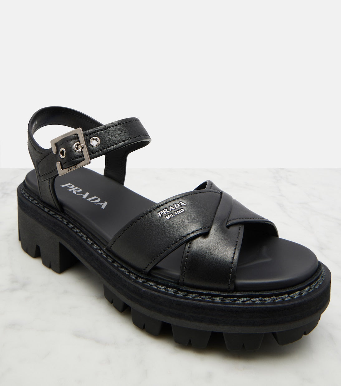 Prada - Leather sandals