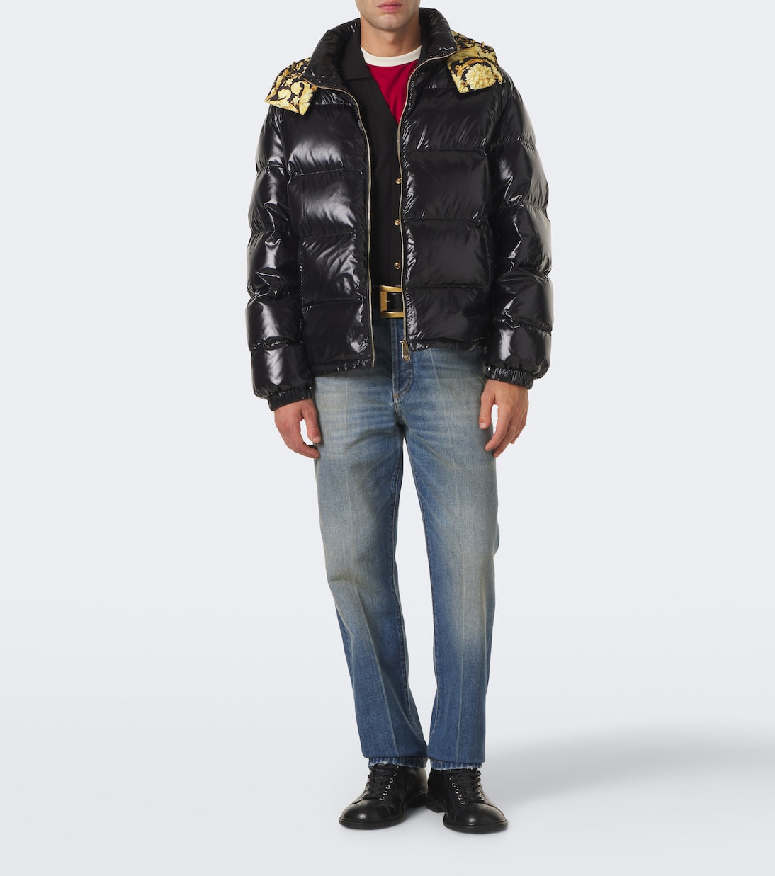 Versace - Barocco hooded down jacket