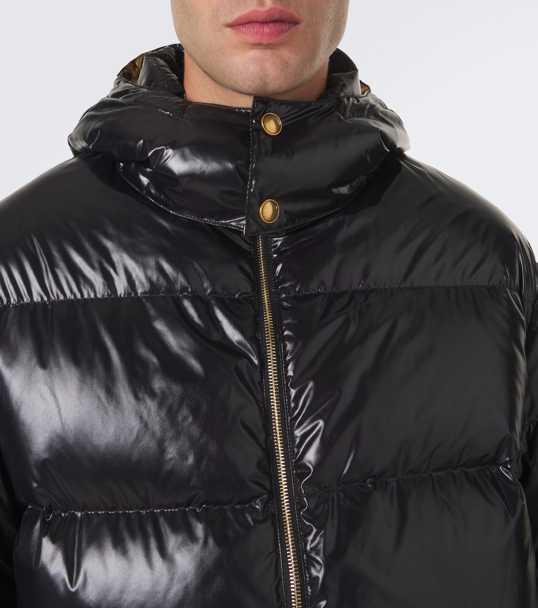 Versace - Barocco hooded down jacket