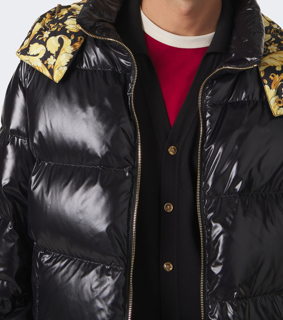 Versace - Barocco hooded down jacket