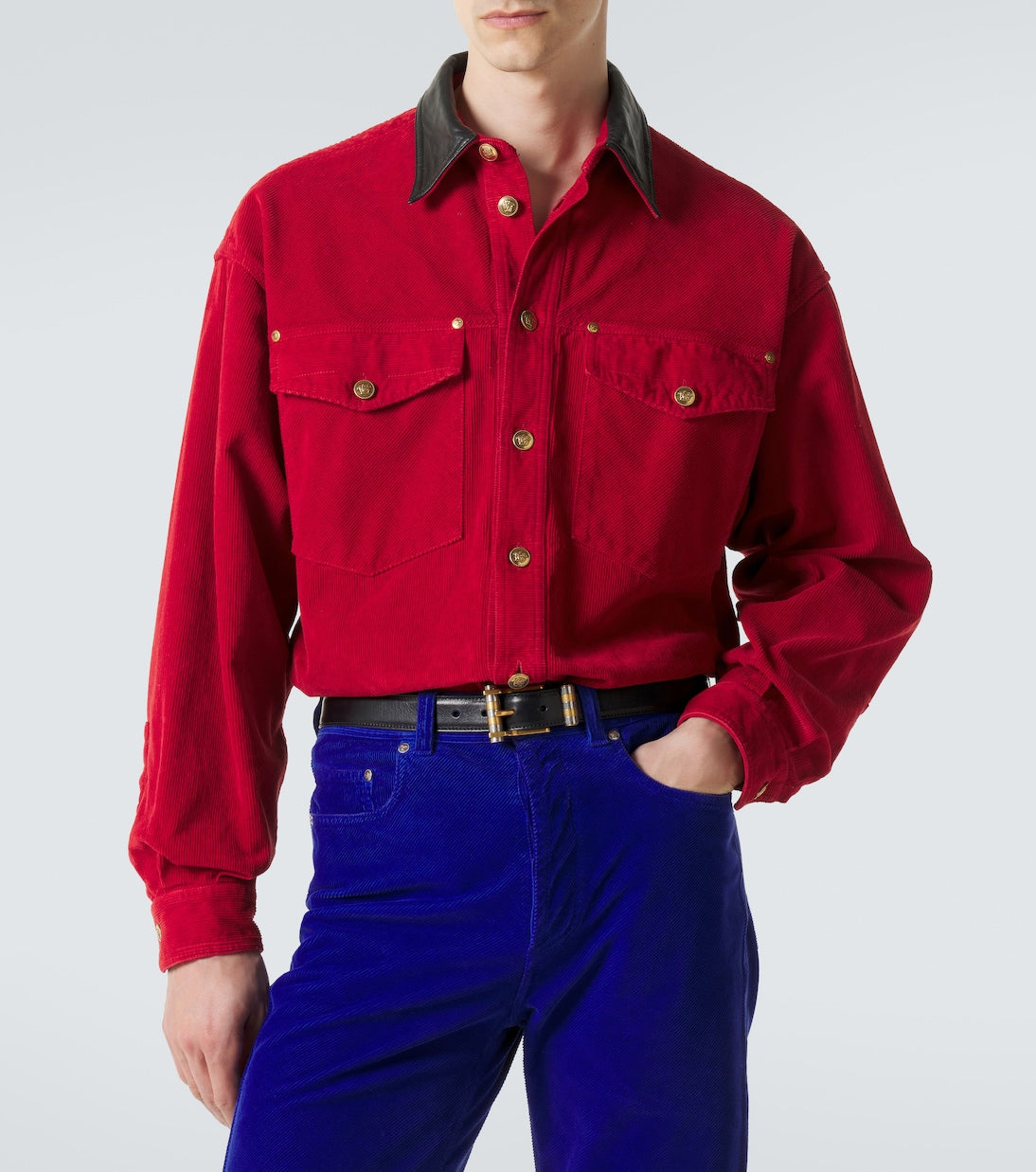 Versace - Denim overshirt