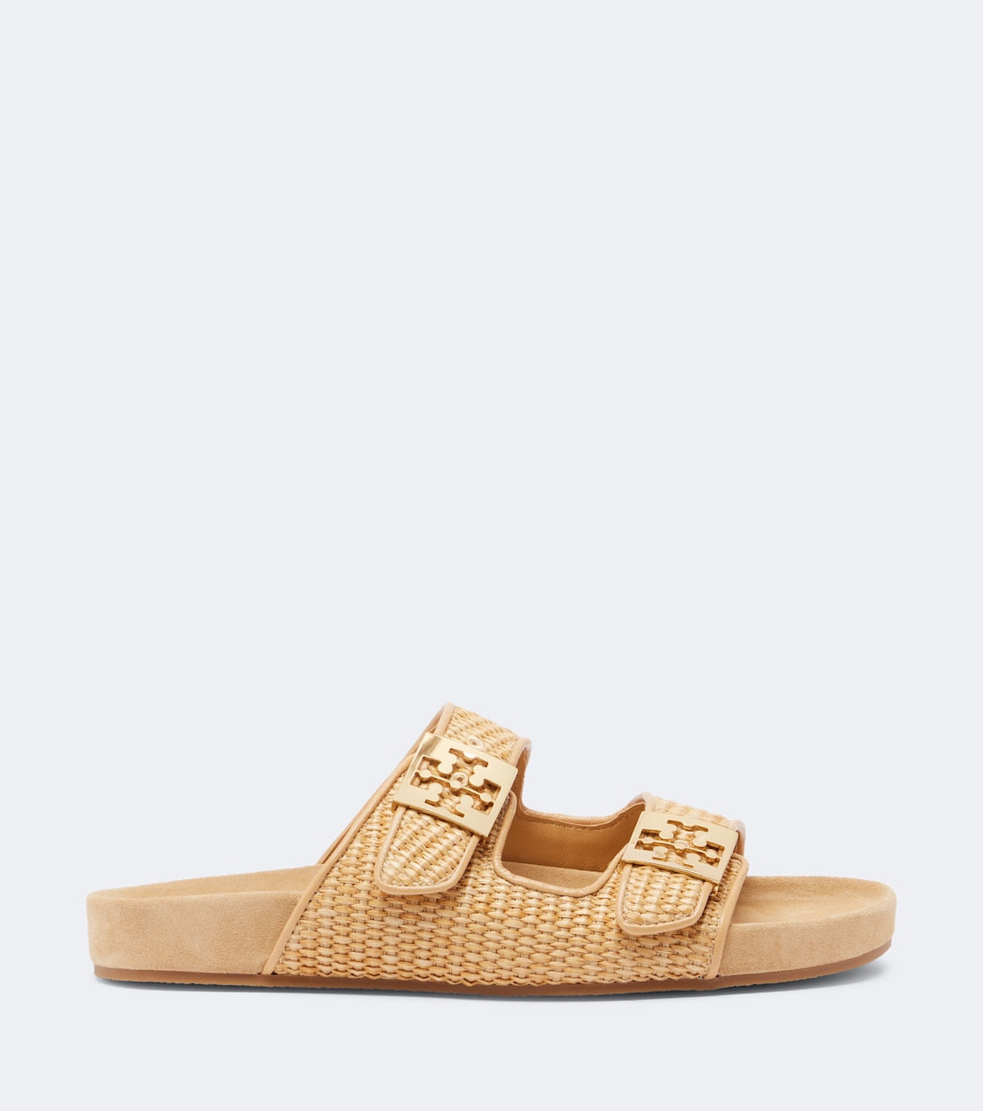 Tory Burch - Mellow raffia-effect slides