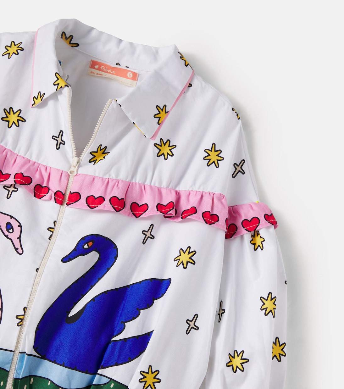 Fábula - Printed cotton blouson jacket