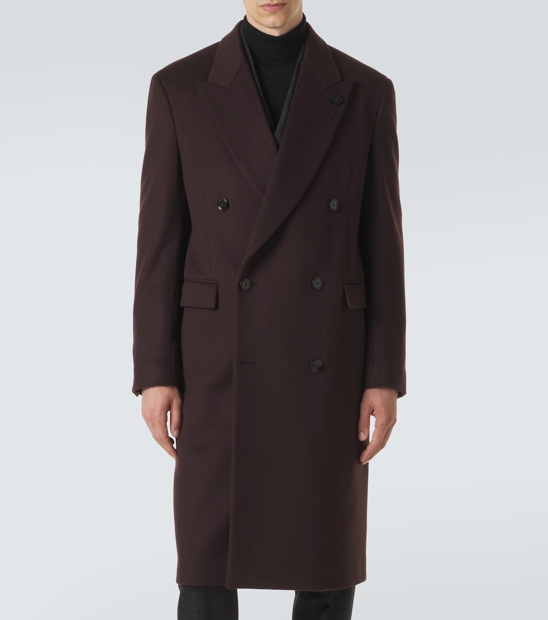 Lardini - Double-breasted wool coat