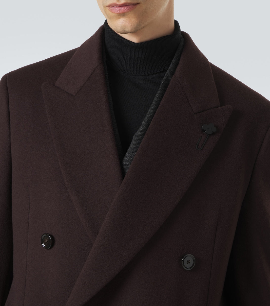 Lardini - Double-breasted wool coat