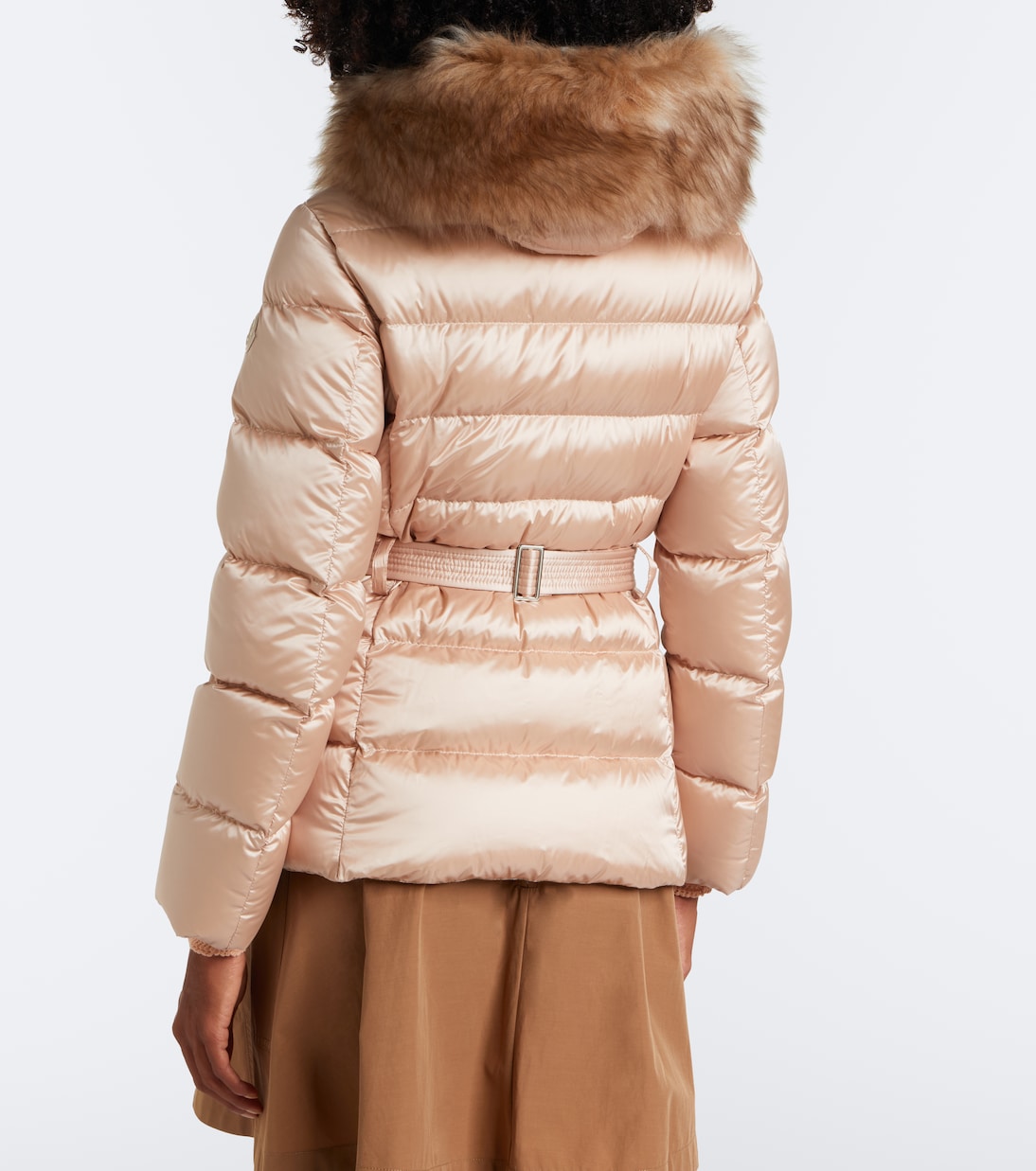 Moncler - Cupidones shearling-trimmed down jacket
