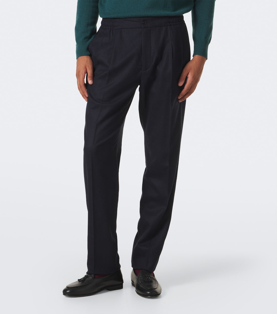 Rubinacci - Virgin wool straight pants