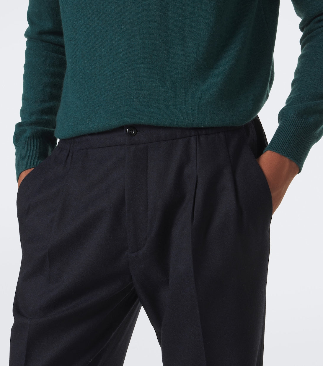 Rubinacci - Virgin wool straight pants